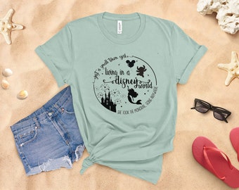 Just a Small Town Girl Living in a Disney World, Plus Size Womens Disney World Shirts, WDW Vacation Shirt, WDW Trip Shirt, Disney Parks Tee