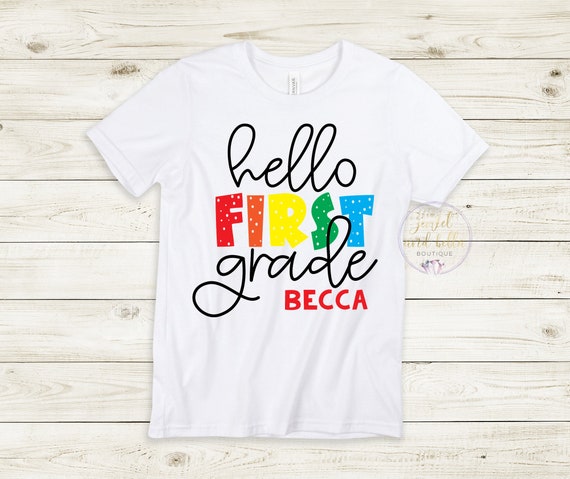 Personalized First Day of 1st Grade Shirt