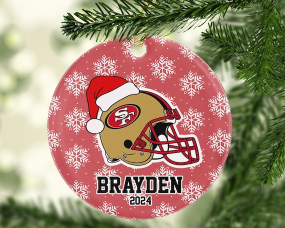 Personalized San Francisco 49ers Christmas Ornament