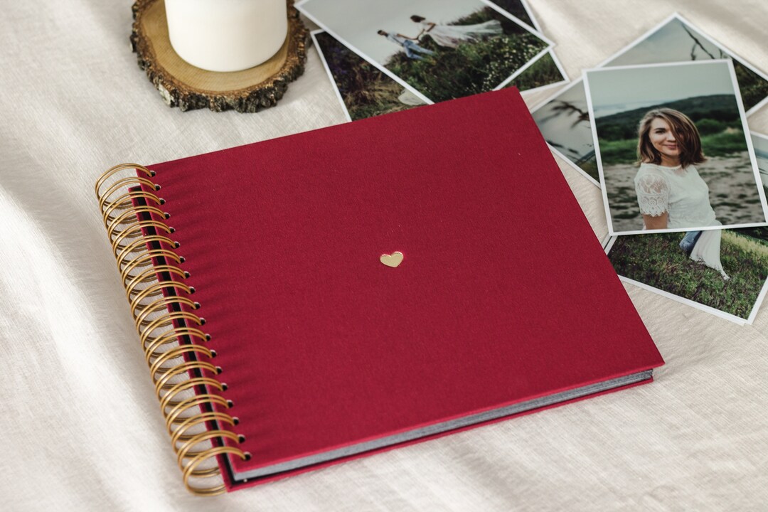 Photo Album, Linen Photo Album, Scrapbook, Memory Book, Wedding Guest