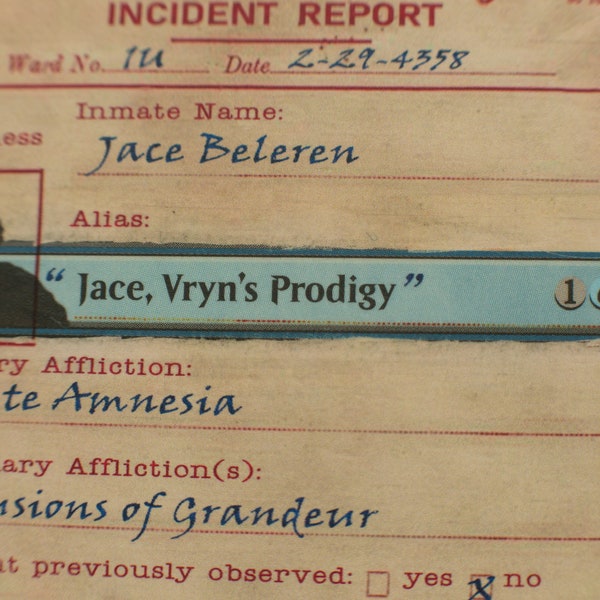 Jace, Vryn's Prodigy MTG checklist alter - Asylum incident report