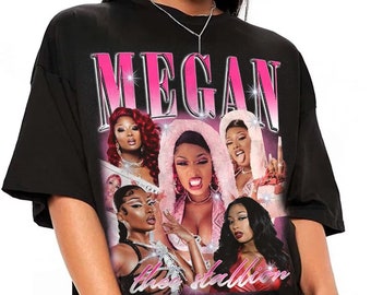 Vintage Megan Thee Stallion Hiss 90s Shirt/ Bootleg Rapper Retro Megan Thee Stalion's Gift For Man And Woman Comfort Colors Shirt