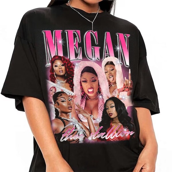 Vintage Megan Thee Stallion Hiss 90s Shirt/ Bootleg Rapper Retro Megan Thee Stalion's Gift For Man And Woman Comfort Colors Shirt