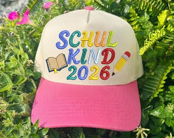 First Day of School 2026 Hat, First Day of School Embroidered Files Boys & Girls