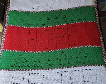 The Mary Lou Blanket Pattern - Full Size - Christmas