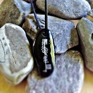 Ogham personalised Irish necklace