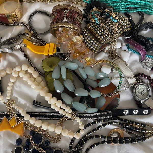 Jewelry Grab Bag  3Lb | Jewelry Lot |  Broken Jewelry /Crafters | Crafting | Jewelry Lots | Scrap Jewelry