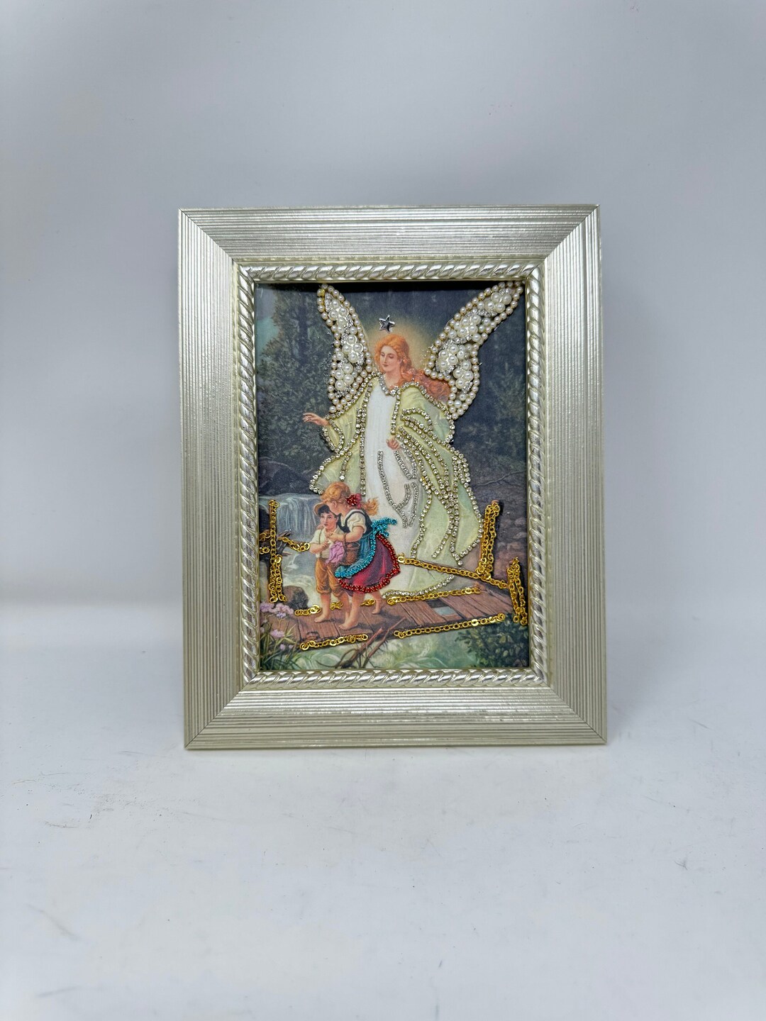 Guardian Angel Watching Children Angel of God Loving Gift Art - Etsy