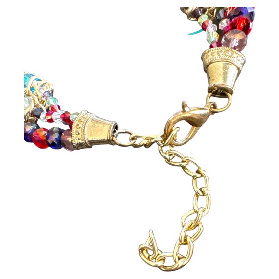 Handcrafted Multicolor Beaded Statement Necklace:… - image 4