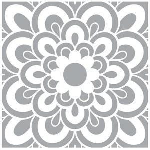 Herbruikbare terrastegelsjablonen voor platen van 30, 45 en 60 cm plus muren, vloeren en meubeldecor MAISIE design