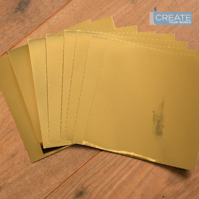 15cm x 15cm GLOSSY GOLD tile stickers for d\u00e9cor pack of 8 stickers