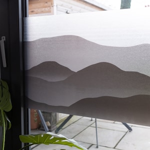45cm x 1.5m dc fix MOUNTAINS premium static cling vinyl window privacy film