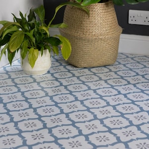 30.48cm X 30.48cm ALFAMA peel and stick vinyl floor tiles
