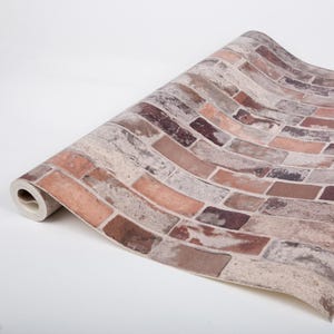 67.5cm x 4m VINTAGE BRICK TISA premium 3D splashback tile wallpaper