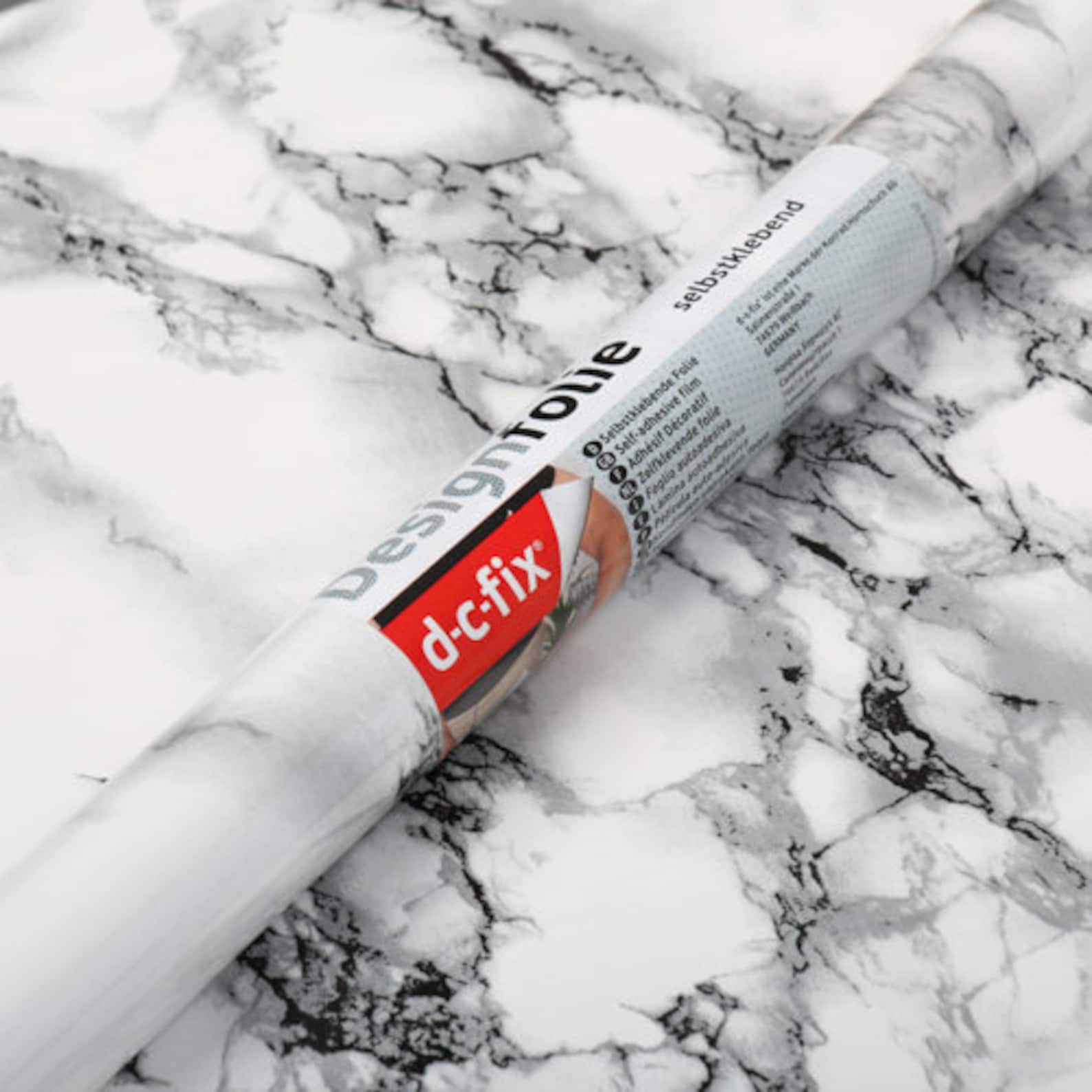 90cm x 1m up to 15m dc fix MARBLE WHITE sticky back plastic Etsy