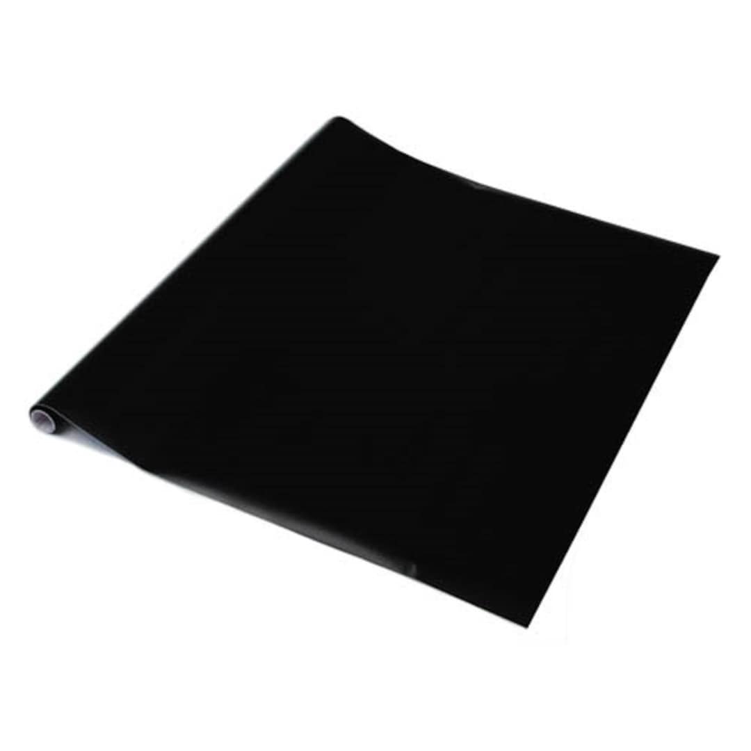 90cm x 2 1m Granite Gloss Black Sticky Back Vinyl Wrap 346-5385