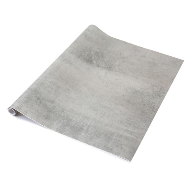 90cm x 2.1m dc fix CONCRETE GREY sticky back plastic vinyl wrap film