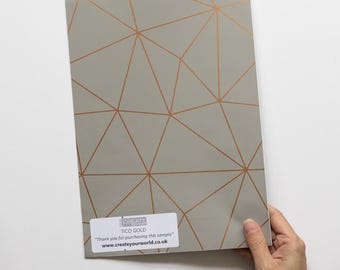 MUESTRA A4 - Envoltura de vinilo plástico adhesivo TICO GOLD