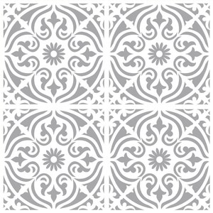 Herbruikbare terrastegelsjablonen voor platen van 30, 45 en 60 cm plus muren, vloeren en meubeldecor HENLEY design