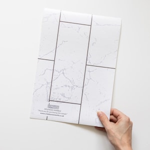 A4 SAMPLE - SPLENDID MARBLE 3D splashback tile wallpaper (270-1014)