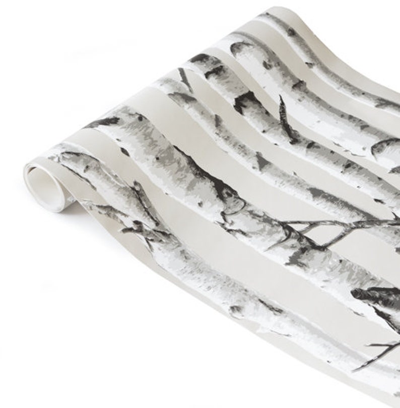 A4 SAMPLE BIRCH TREE Peel and Stick Wallpaper Etsy UK
