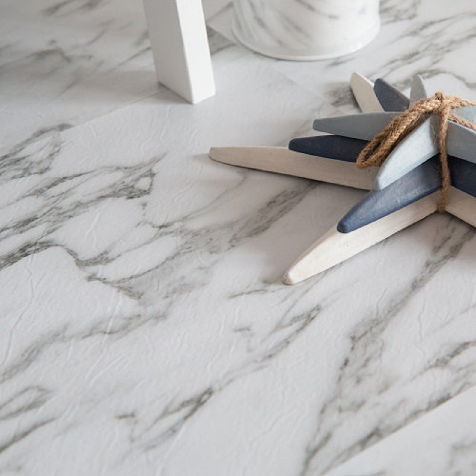 aspect ivory marble peel and stick