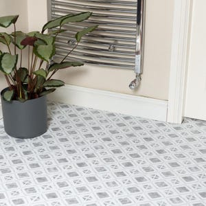 30.48cm x 30.48cm ETHNIC peel and stick vinyl floor tiles