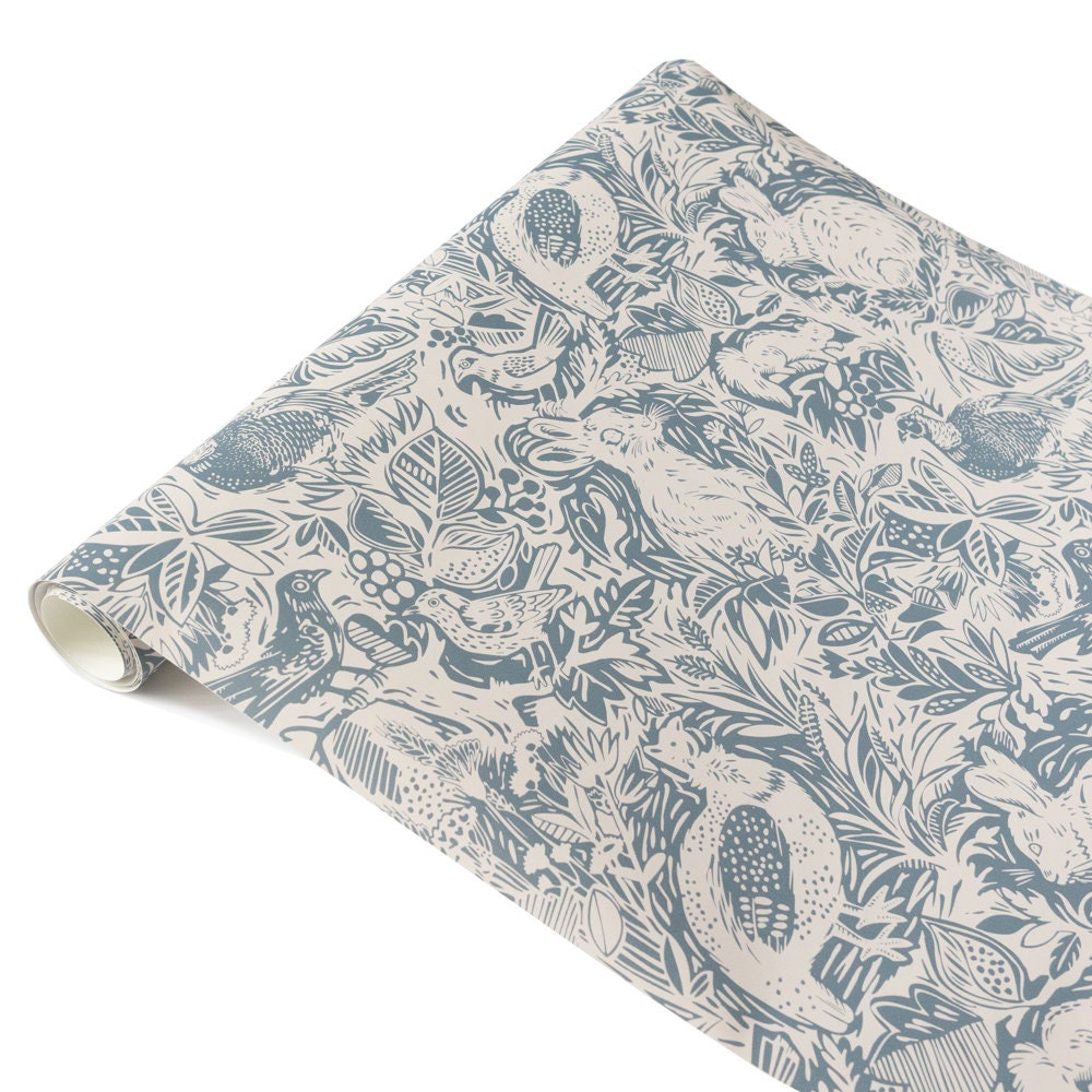 Nu Wallpaper TERRENE BLUE Peel & Stick Wallpaper Etsy