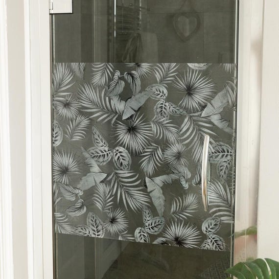 D-c-fix Botanicals 45 cm x 1,5 m Statisch haftende Vinyl-Fensterfolie für Sichtschutz und Dekoration
