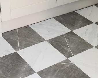 Floor Pops Bonneville Marble 30.48cm x 30.48cm Self-adhesive Vinyl Floor Tiles