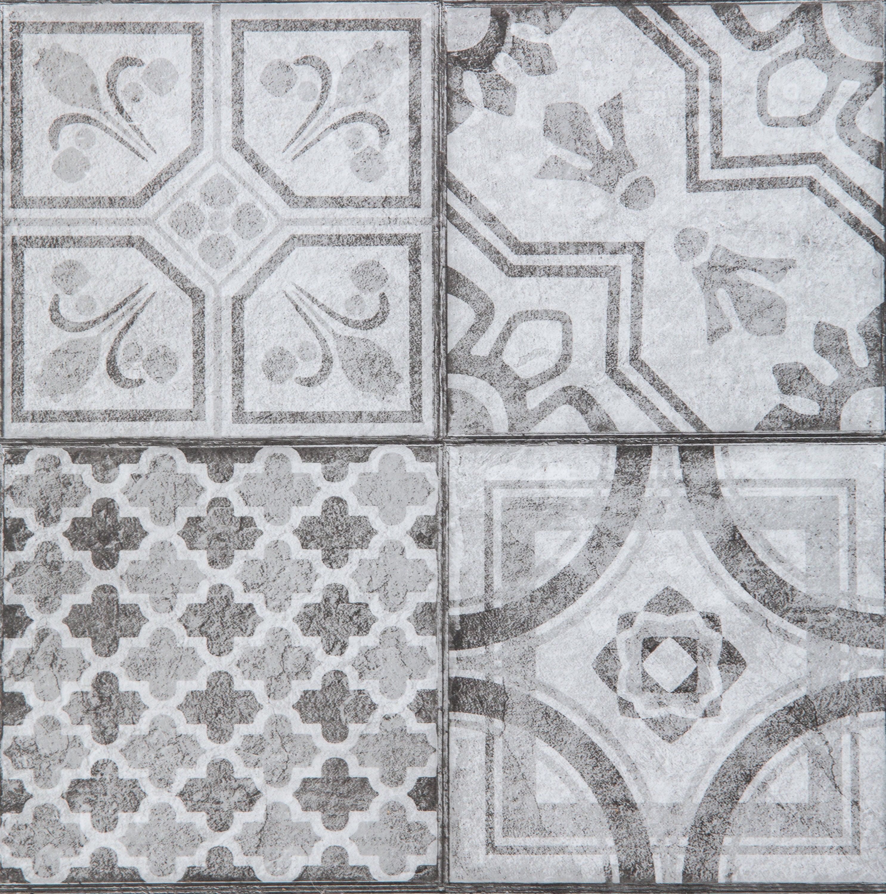 30.48cm X 30.48cm MOROCCAN GREY Peel and Stick Vinyl Floor Etsy UK
