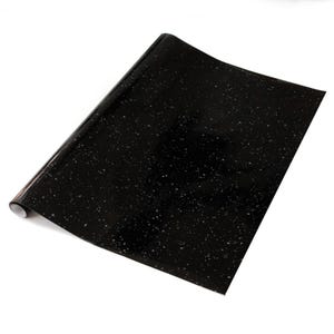 Película de vinilo plástico con reverso adhesivo DC Fix de CUARZO GRANITO NEGRO de 90 cm x 2,1 m imagen 1