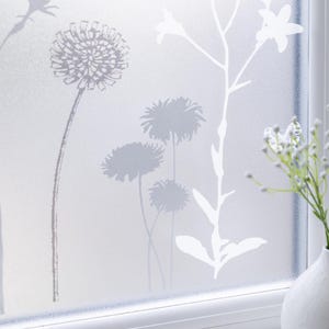 Pellicola adesiva statica premium per finestre BLOSSOM, 45 cm x 1,5 m, per la privacy. immagine 1