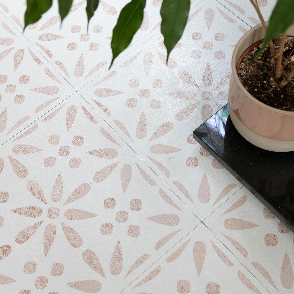 30.48cm X 30.48cm VINTAGE FLOWERS Peel and Stick Vinyl Floor - Etsy UK