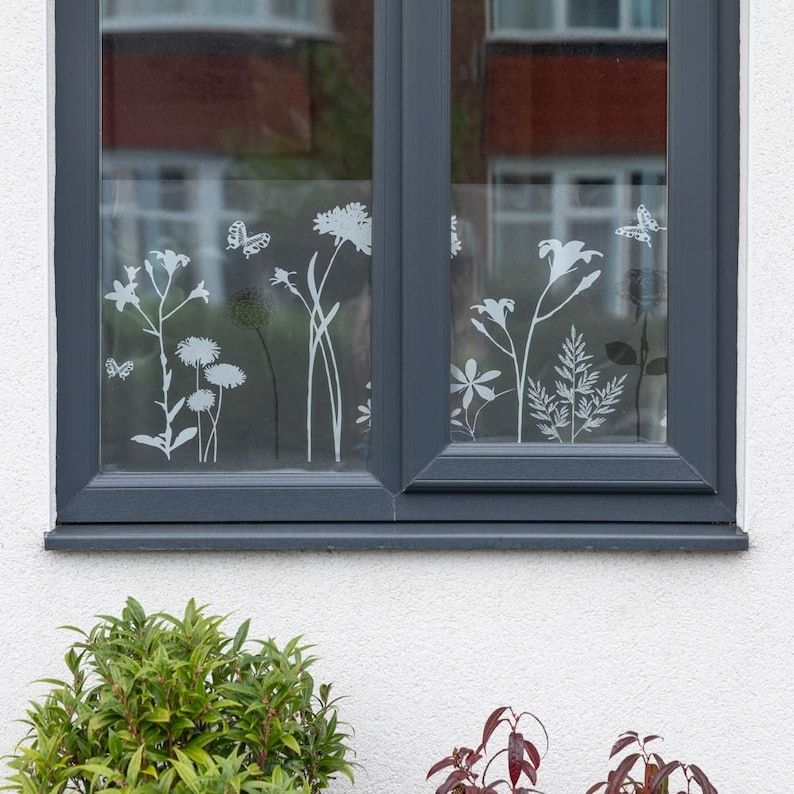 Pellicola adesiva statica premium per finestre BLOSSOM, 45 cm x 1,5 m, per la privacy. immagine 6