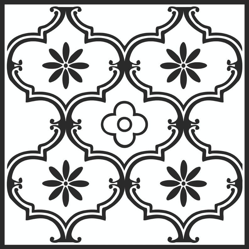 30.5cm X 30.5cm ORNAMENTAL Peel and Stick Vinyl Floor Tiles Etsy UK
