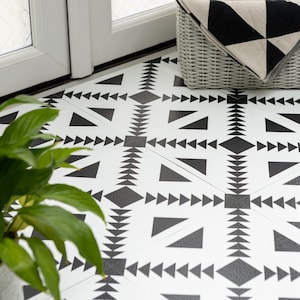 30.48cm X 30.48cm PARLA peel and stick vinyl floor tiles