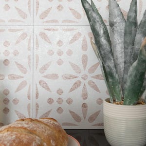 d-c-fix Vintage Flowers 30.5 x 3.05cm Self-adhesive Vinyl Wall Tiles