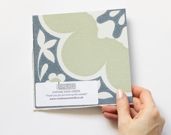 Floor Pops Daphne Sage Quarter Floor Tile Sample