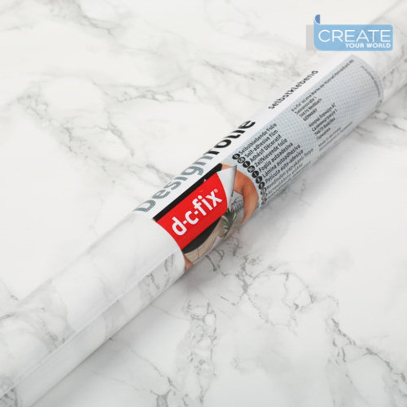 Dcfix MARBLE GREY sticky back plastic vinyl wrap film 67.5cm Etsy