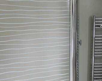 d-c-fix Waves 45 cm x 1,5 m Statisch haftende Vinyl-Fensterfolie für Sichtschutz und Dekoration