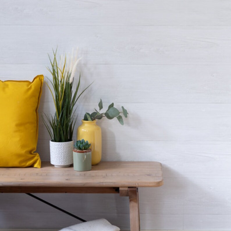 Nu Wallpaper RECLAIMED SHIPLAP Peel & Stick Wallpaper Etsy