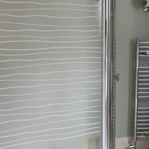 67.5cm x 1.5m dc fix WAVES static cling vinyl window privacy film