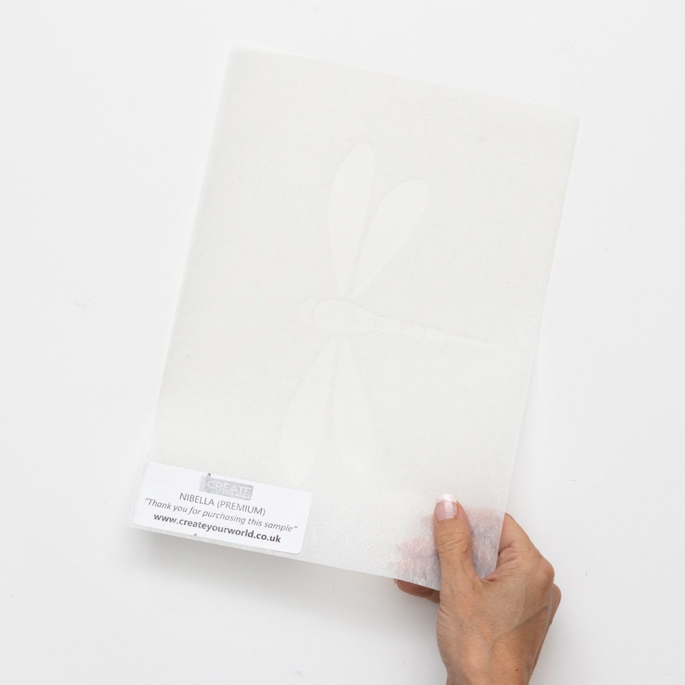 A4 SAMPLE - NIBELLA Static Cling plastic vinyl wrap window film
