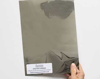 A4 SAMPLE - ONEWAY MIRROR For Privacy self-adhesive window film