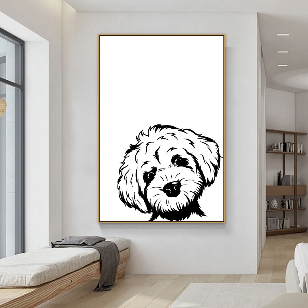 Instant Digital Download Labradoodle Dog Abstract Animal Modern Kids ...
