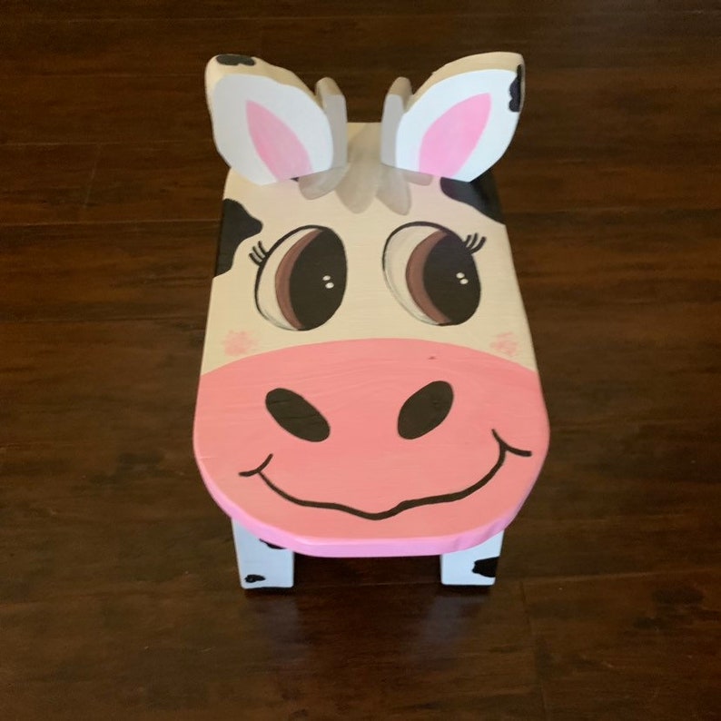Animal Chair Barnyard Animal Stool Cow Chairstool Toddler cow chairStool Farm Animal Cow Chair Kid Chairs