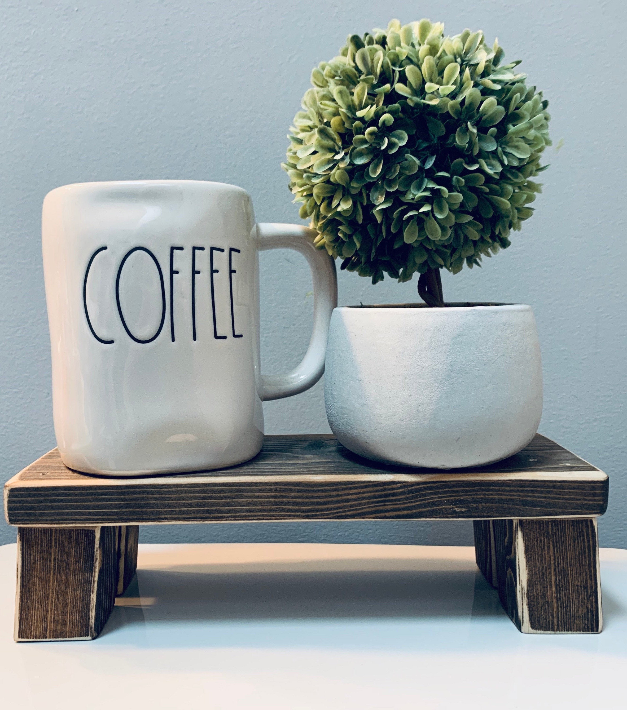 Wooden Riser Rustic Mug Riser Rae Dunn Display Rae Dunn Etsy