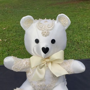 WEDDINGGOWN MEMORY BEAR