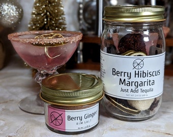 Berry Margarita & Berry Rim Salt Gift Set